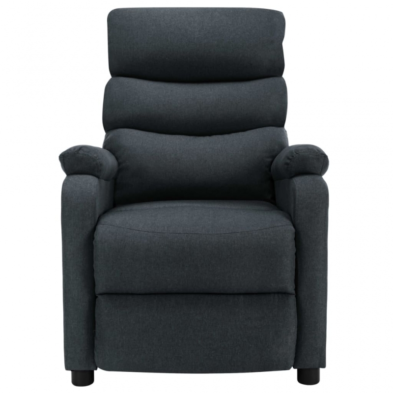 Massagesessel Dunkelgrau Stoff