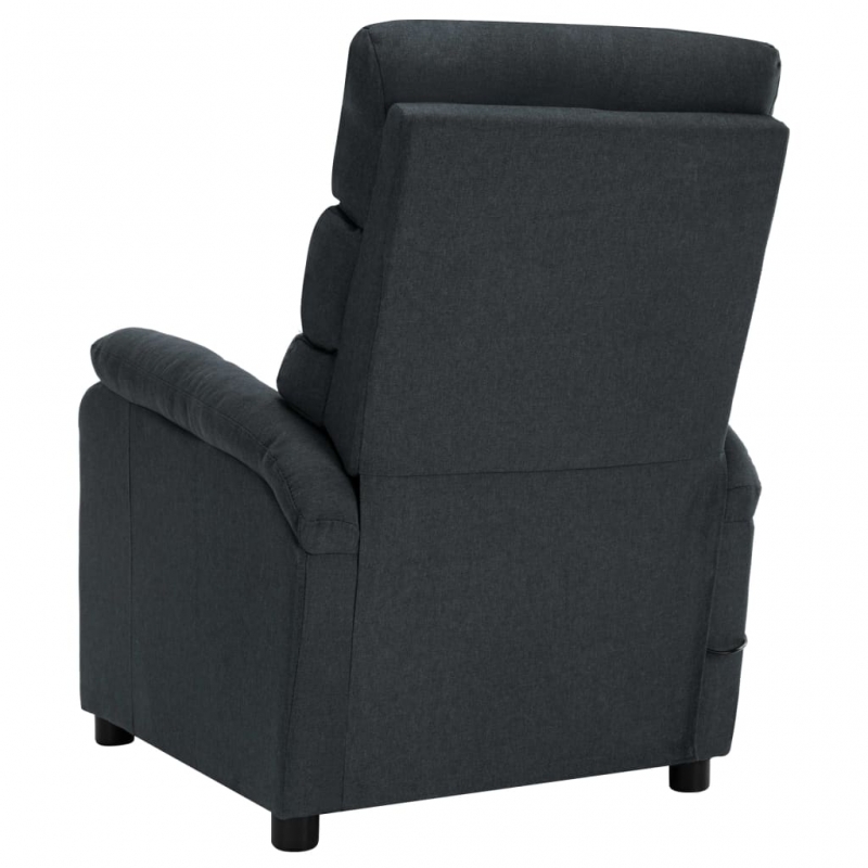 Massagesessel Dunkelgrau Stoff