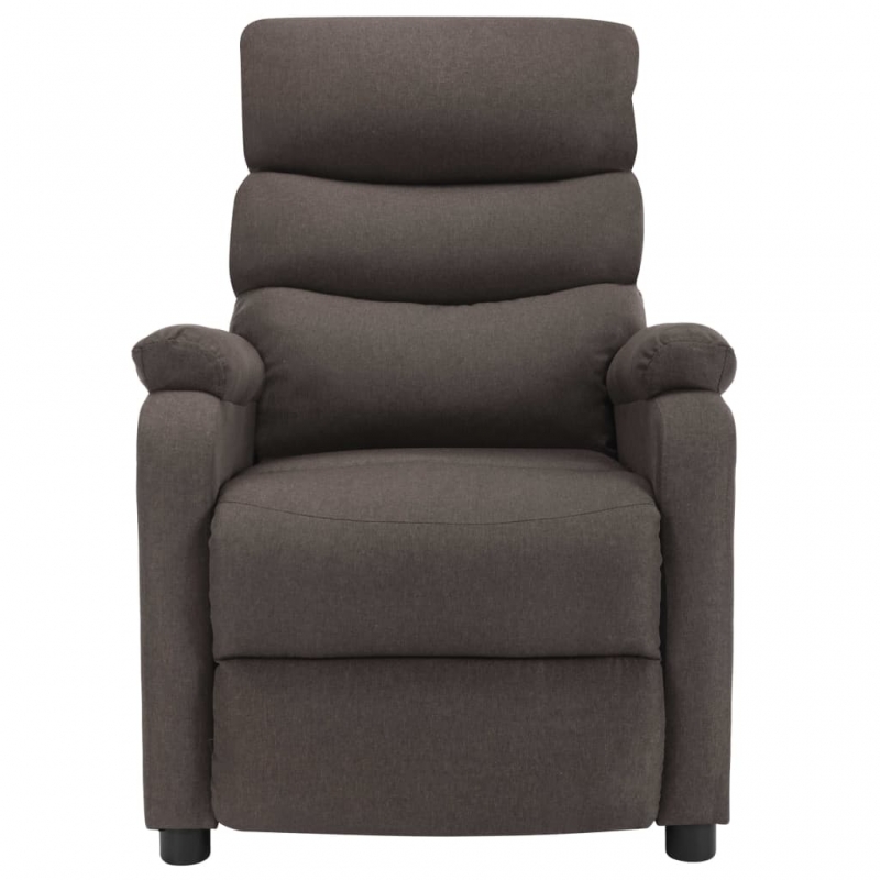 Massagesessel Taupe Stoff