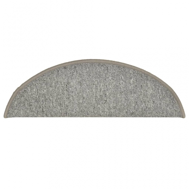 Treppenmatten 15 Stk. Hellgrau 56x17x3 cm