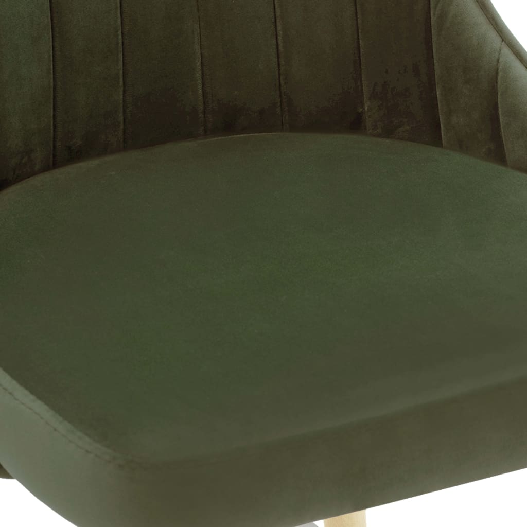 323055 Dining Chairs 2 pcs Light Green Velvet