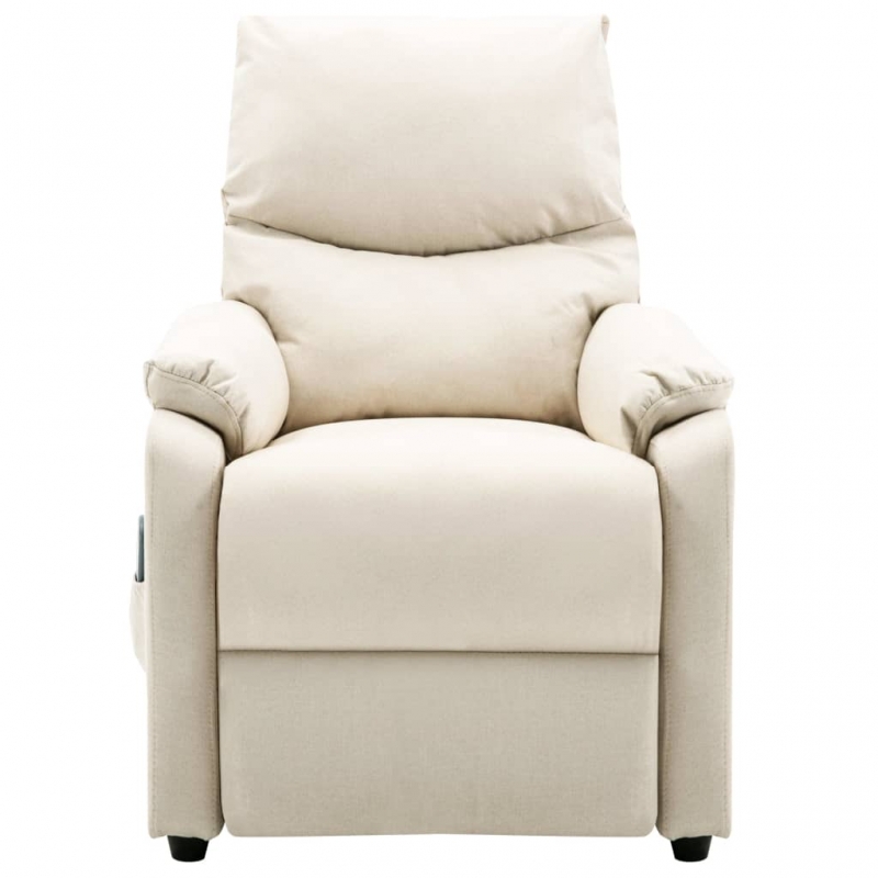 Massagesessel Creme Stoff