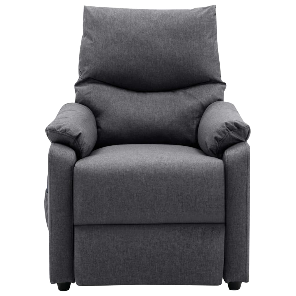 Massagesessel Dunkelgrau Stoff