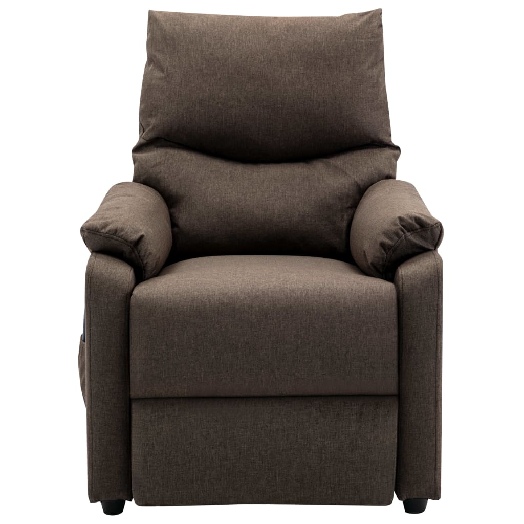 Massagesessel Braun Stoff
