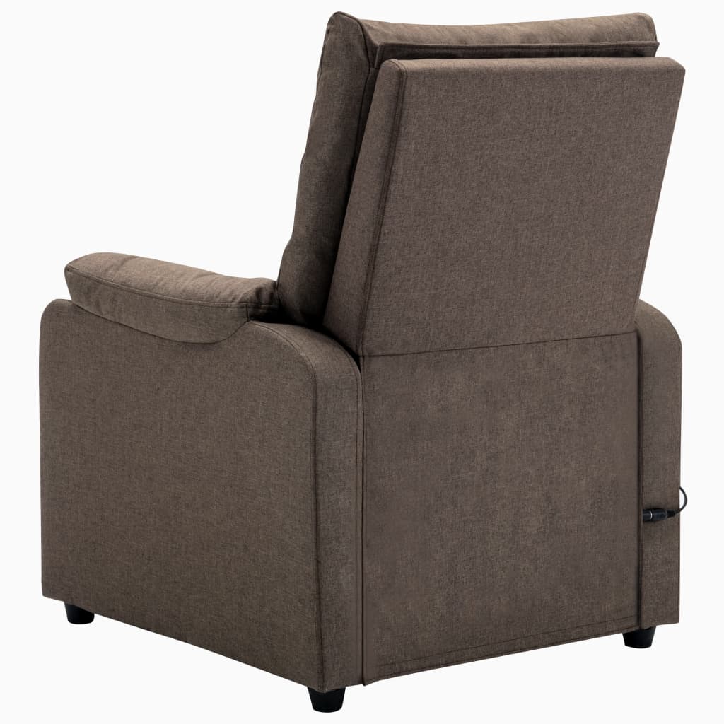 Massagesessel Braun Stoff