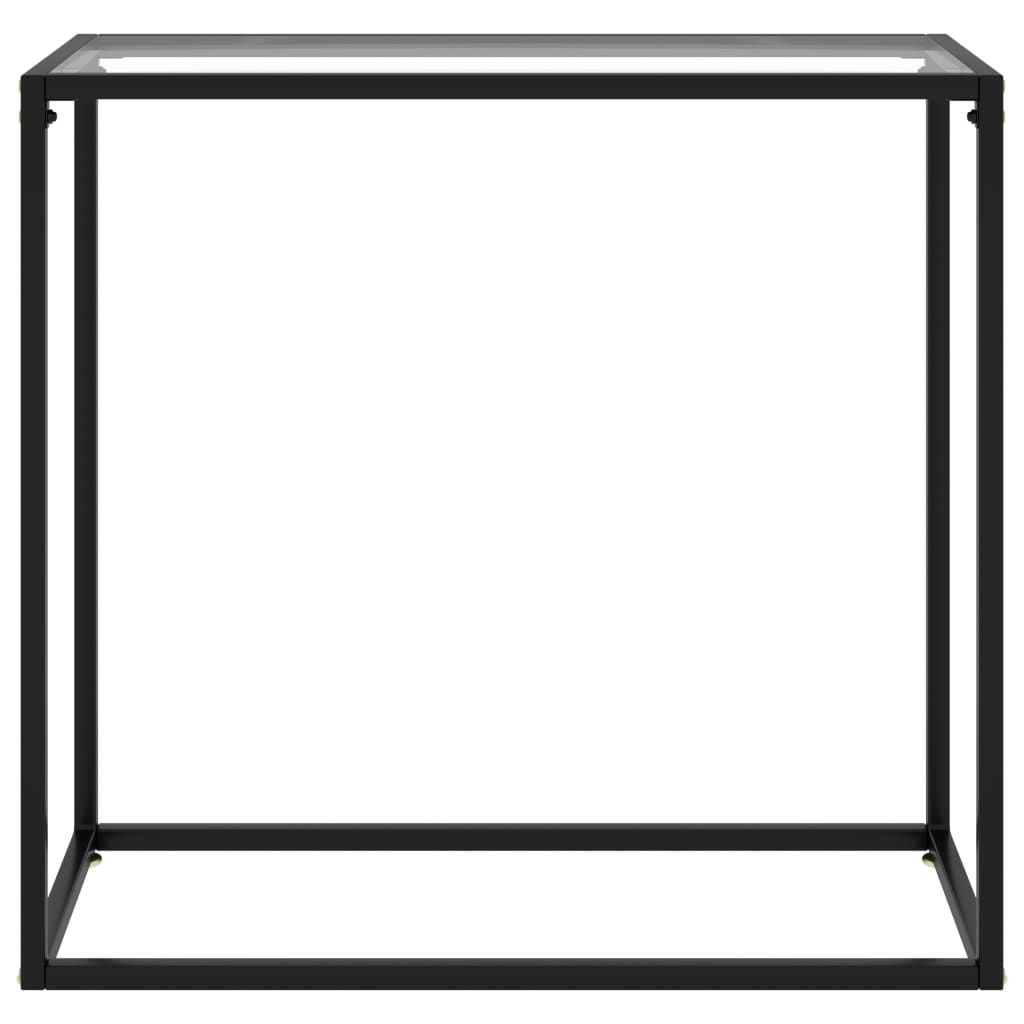 Konsolentisch Transparent 80x35x75 cm Hartglas