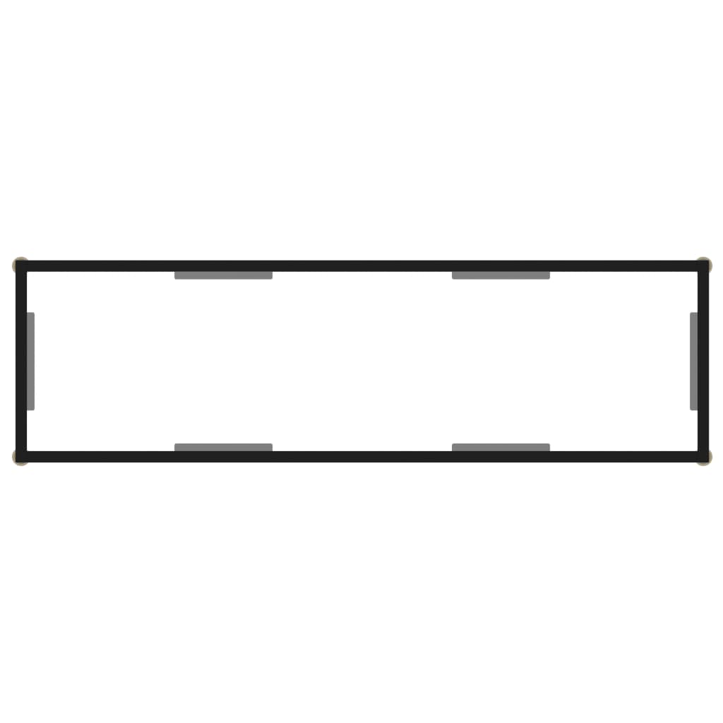 Konsolentisch Transparent 120x35x75 cm Hartglas