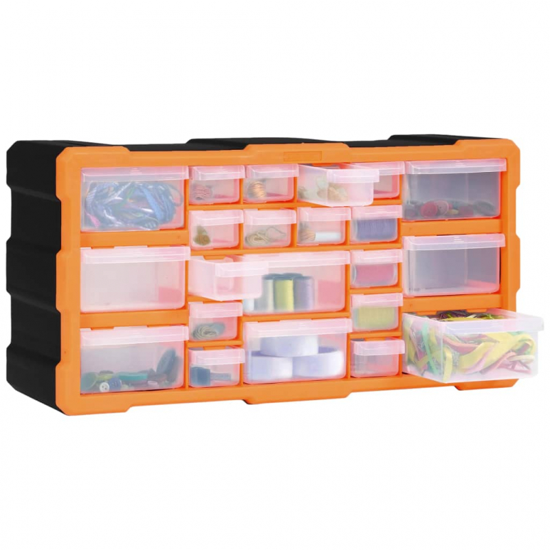 Multi-Schubladen-Organizer mit 22 Schubladen 49x16x25,5 cm