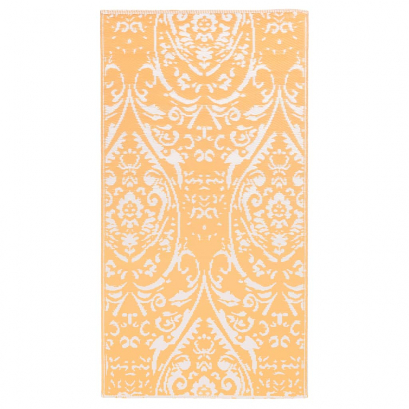 Outdoor-Teppich ARAKIL Orangefarben und Blau 160x230 cm PP