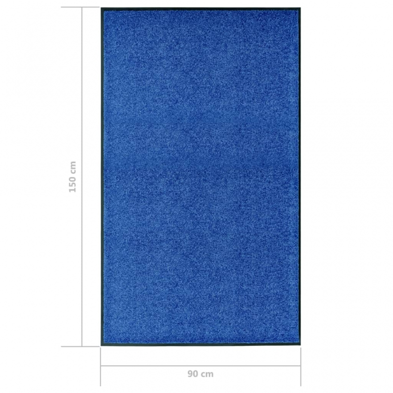 Fußmatte Waschbar Blau 90x150 cm