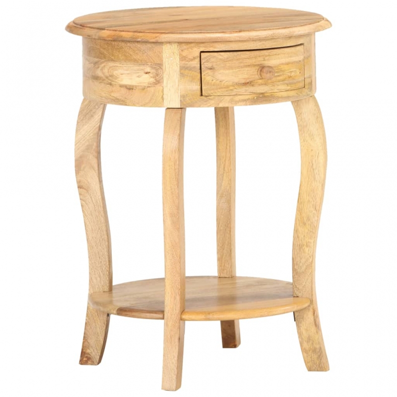 Beistelltisch 37x37x61 cm Massivholz Mango