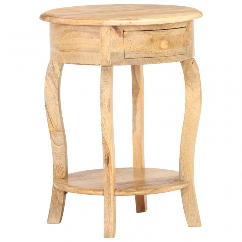 Beistelltisch 37x37x61 cm Massivholz Mango