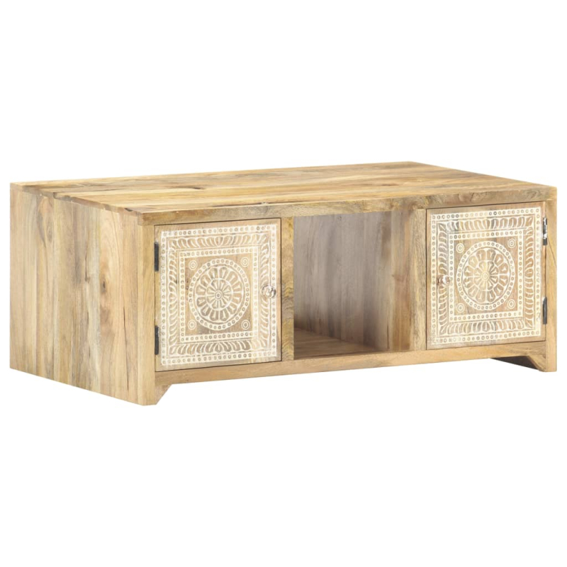 Couchtisch 90x50x35 cm Mango Massivholz