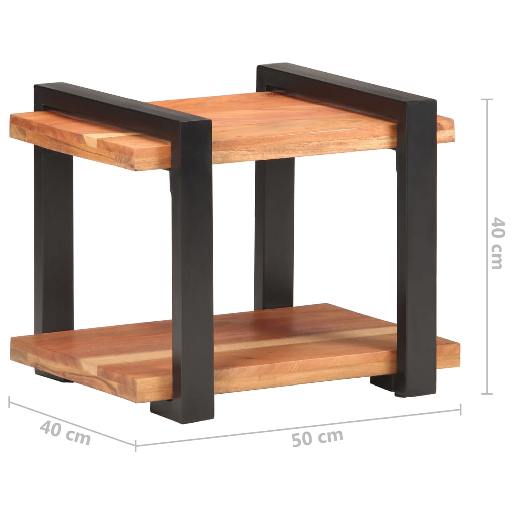 Nachttisch 50x40x40 cm Akazie Massivholz