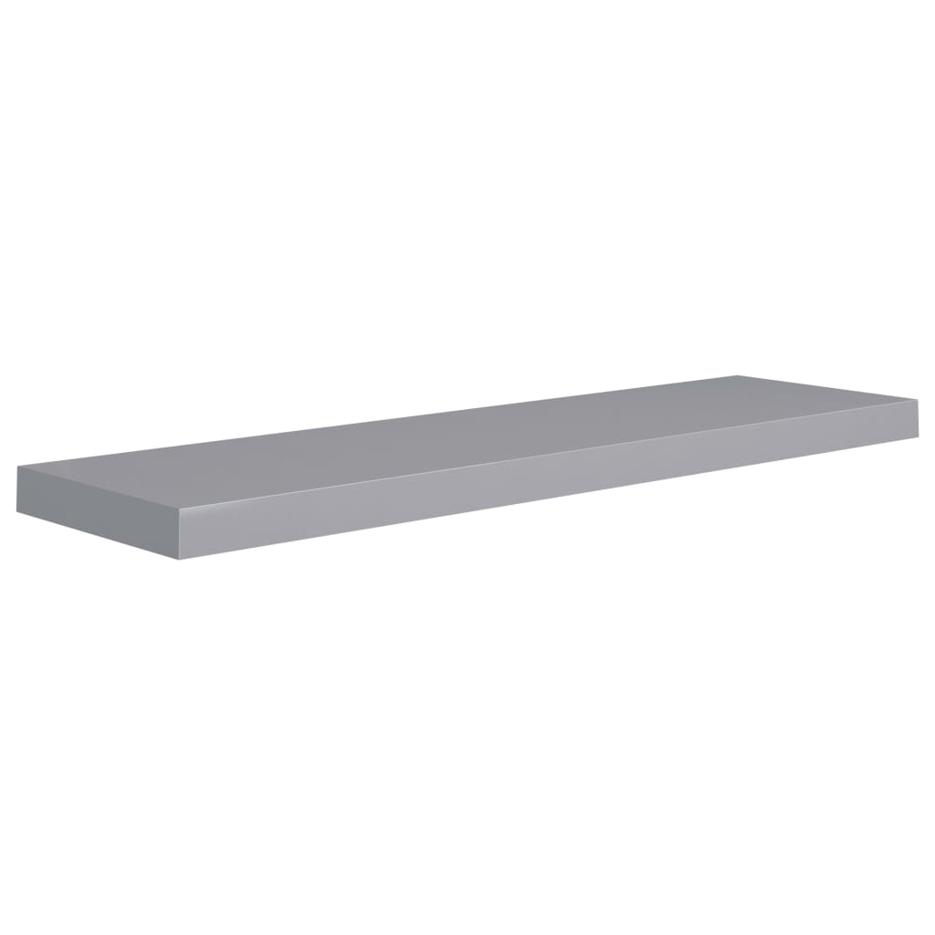 Schwebende Wandregale 4 Stk. Grau 90x23,5x3,8cm MDF