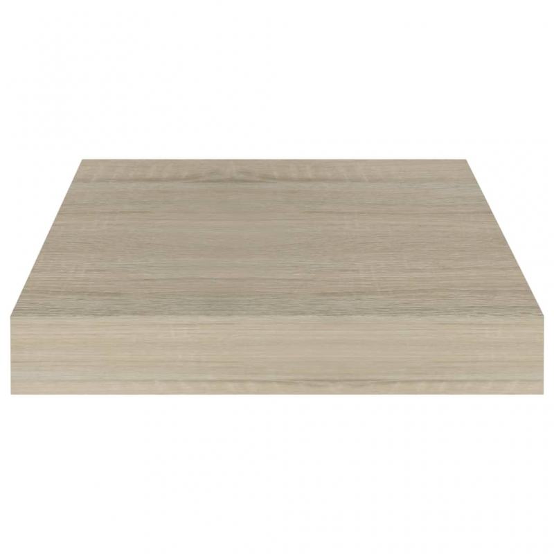 Schwebende Wandregale 4 Stk. Eichefarben 23x23,5x3,8cm MDF