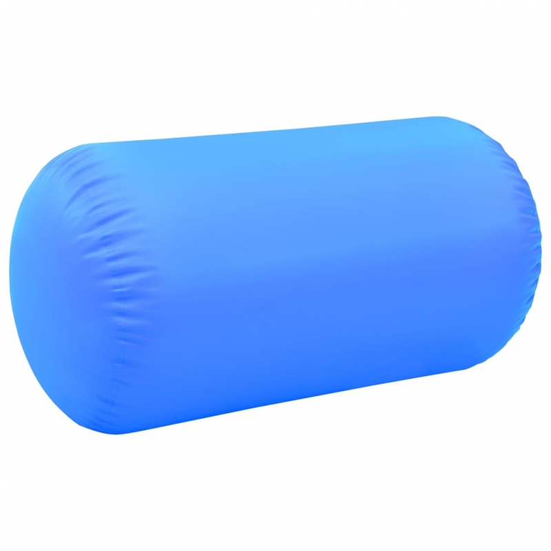 Aufblasbare Gymnastik-Rolle mit Pumpe 120x90 cm PVC Blau