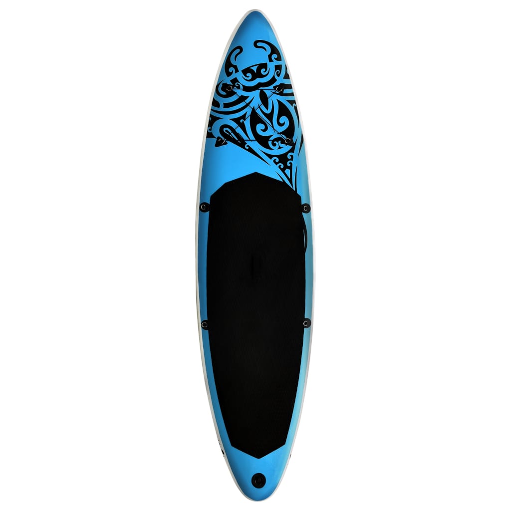 Aufblasbares Stand Up Paddle Board Set 305x76x15 cm Blau