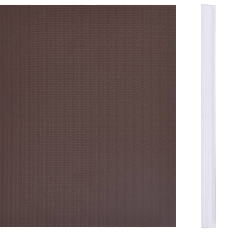 Garten-Sichtschutz PVC 70x0,19 m Braun