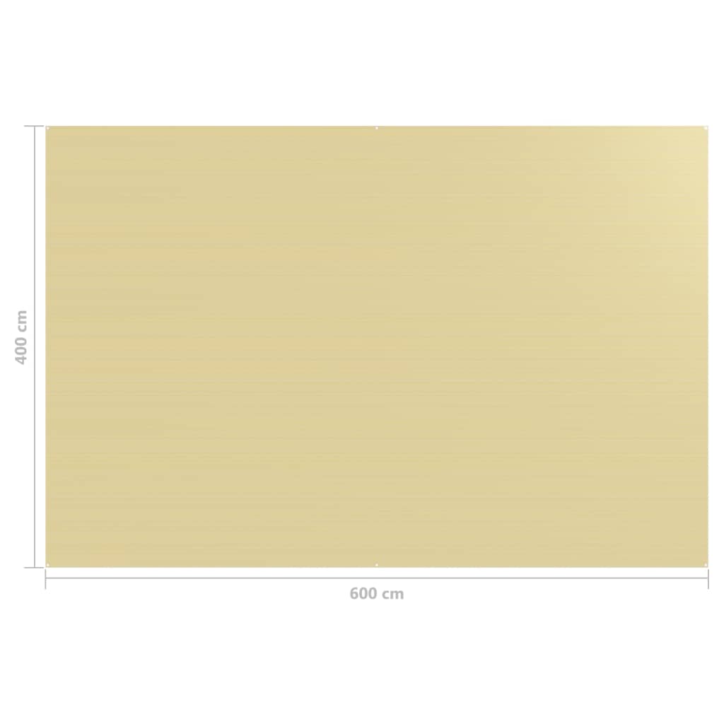 Zeltteppich 400x600 cm Beige