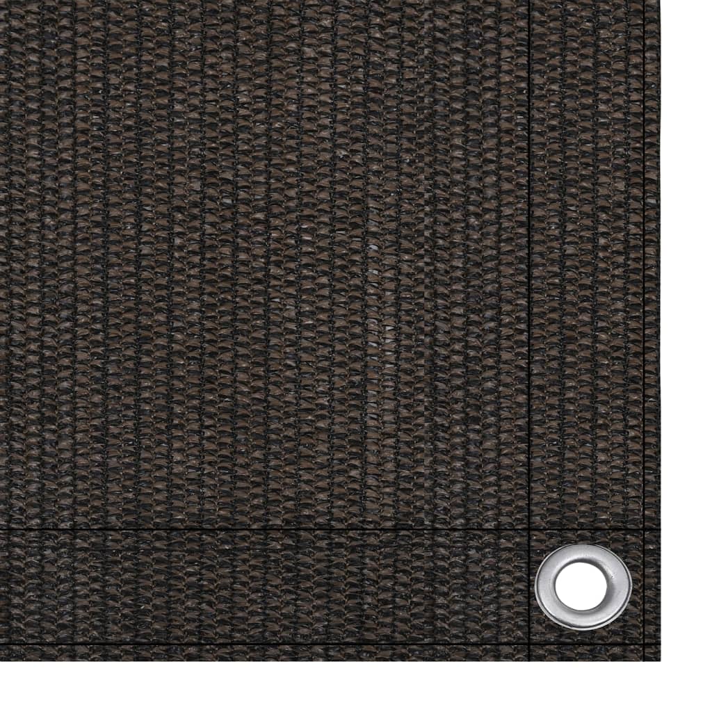 Zeltteppich 200x400 cm Braun