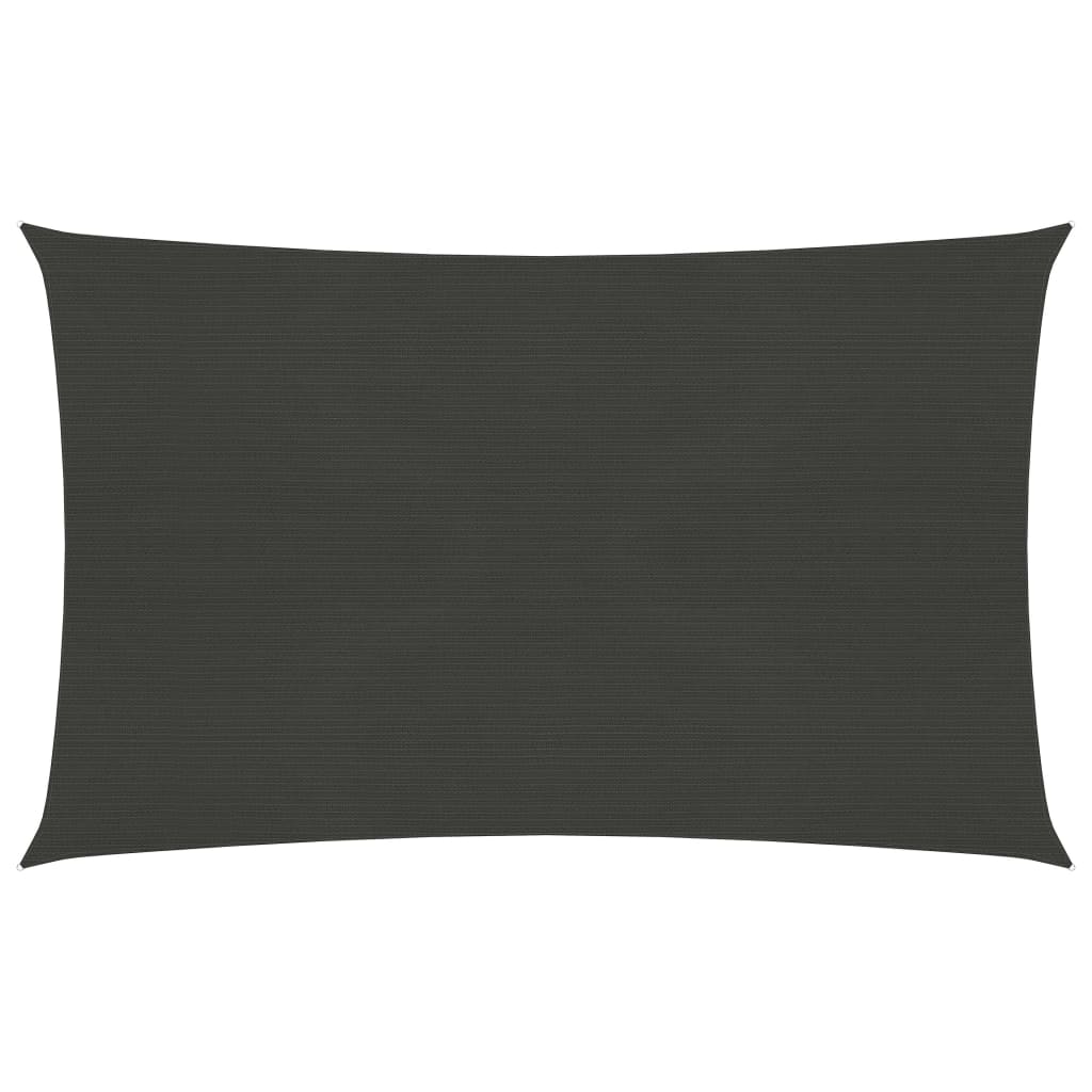 Sonnensegel 160 g/m² Anthrazit 2,5x4,5 m HDPE