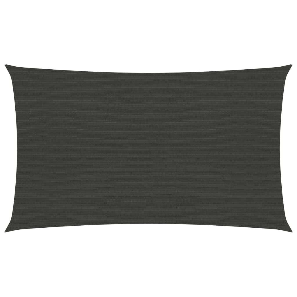 Sonnensegel 160 g/m² Anthrazit 2,5x5 m HDPE