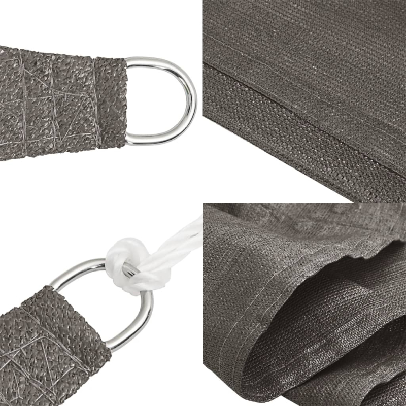 Sonnensegel 160 g/m² Anthrazit 3,5x4,5 m HDPE