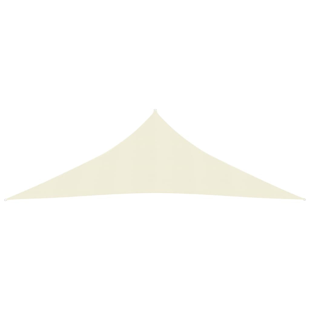 Sonnensegel 160 g/m² Cremeweiß 2,5x2,5x3,5 m HDPE