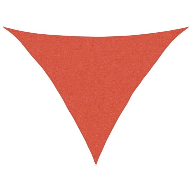 Sonnensegel 160 g/m² Terrakottarot 2,5x2,5x3,5 m HDPE