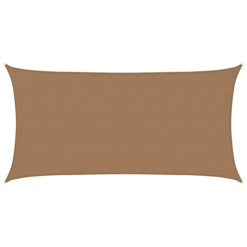 Sonnensegel 160 g/m² Taupe 4x7 m HDPE