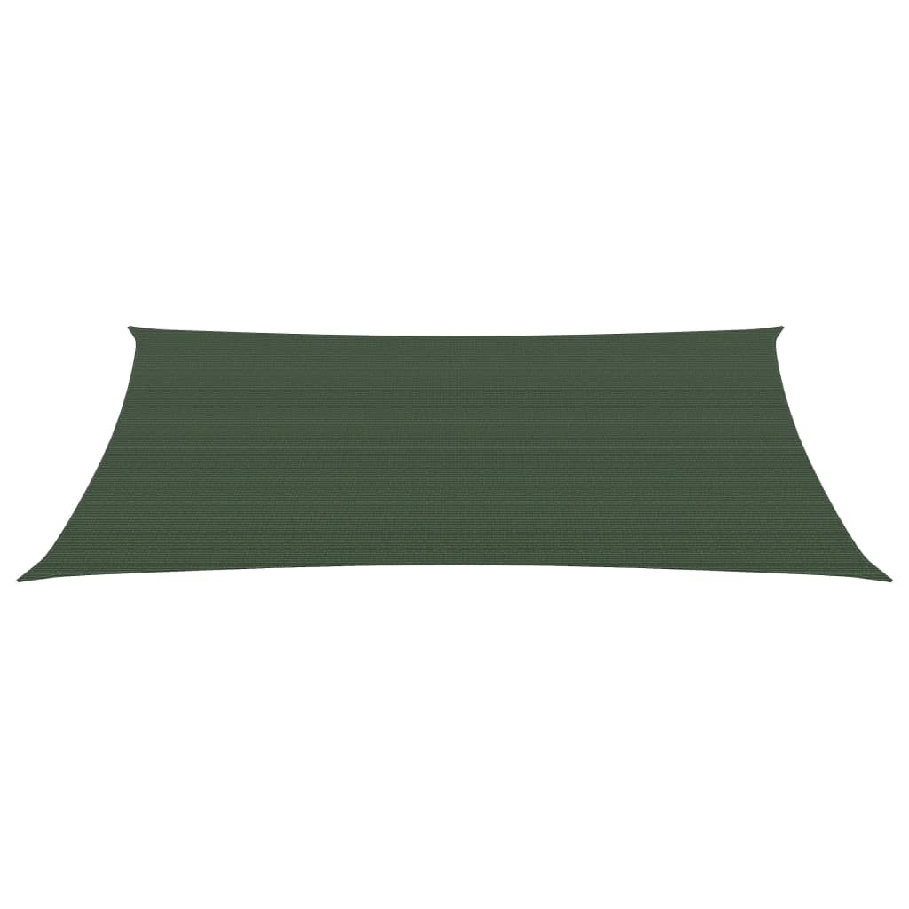 Sonnensegel 160 g/m² Dunkelgrün 2x4,5 m HDPE