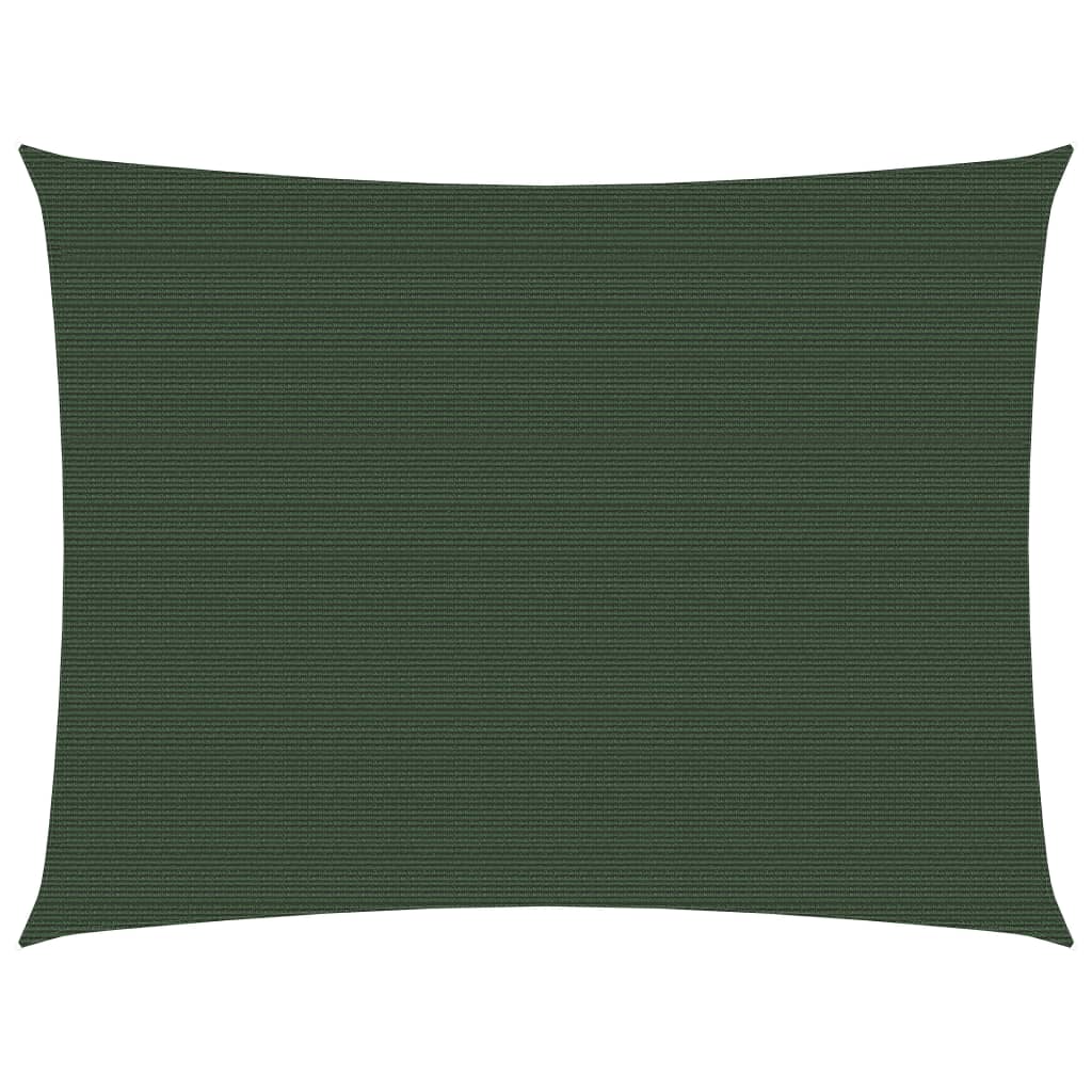 Sonnensegel 160 g/m² Dunkelgrün 2,5x3 m HDPE