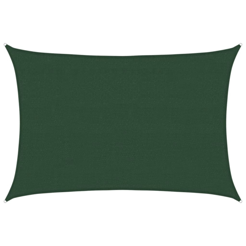 Sonnensegel 160 g/m² Dunkelgrün 4x6 m HDPE