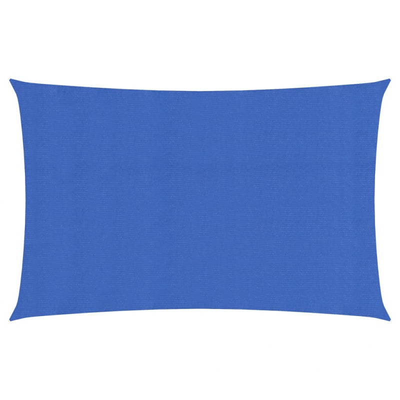 Sonnensegel 160 g/m² Rechteckig Blau 4x7 m HDPE