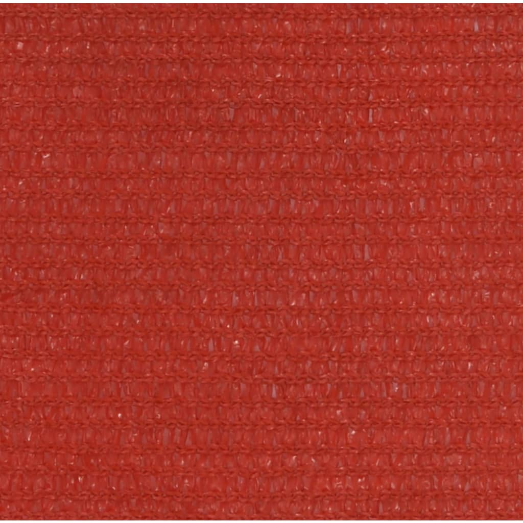 Sonnensegel 160 g/m² Rot 4x4 m HDPE
