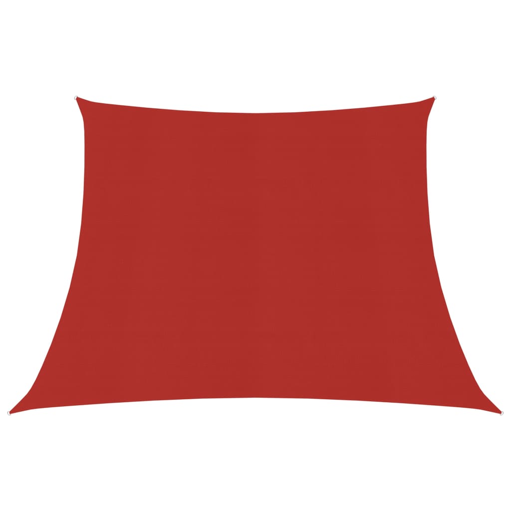 Sonnensegel 160 g/m² Rot 4/5x3 m HDPE