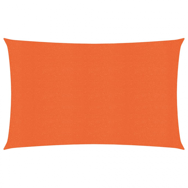 Sonnensegel 160 g/m² Rechteckig Orange 5x7 m HDPE
