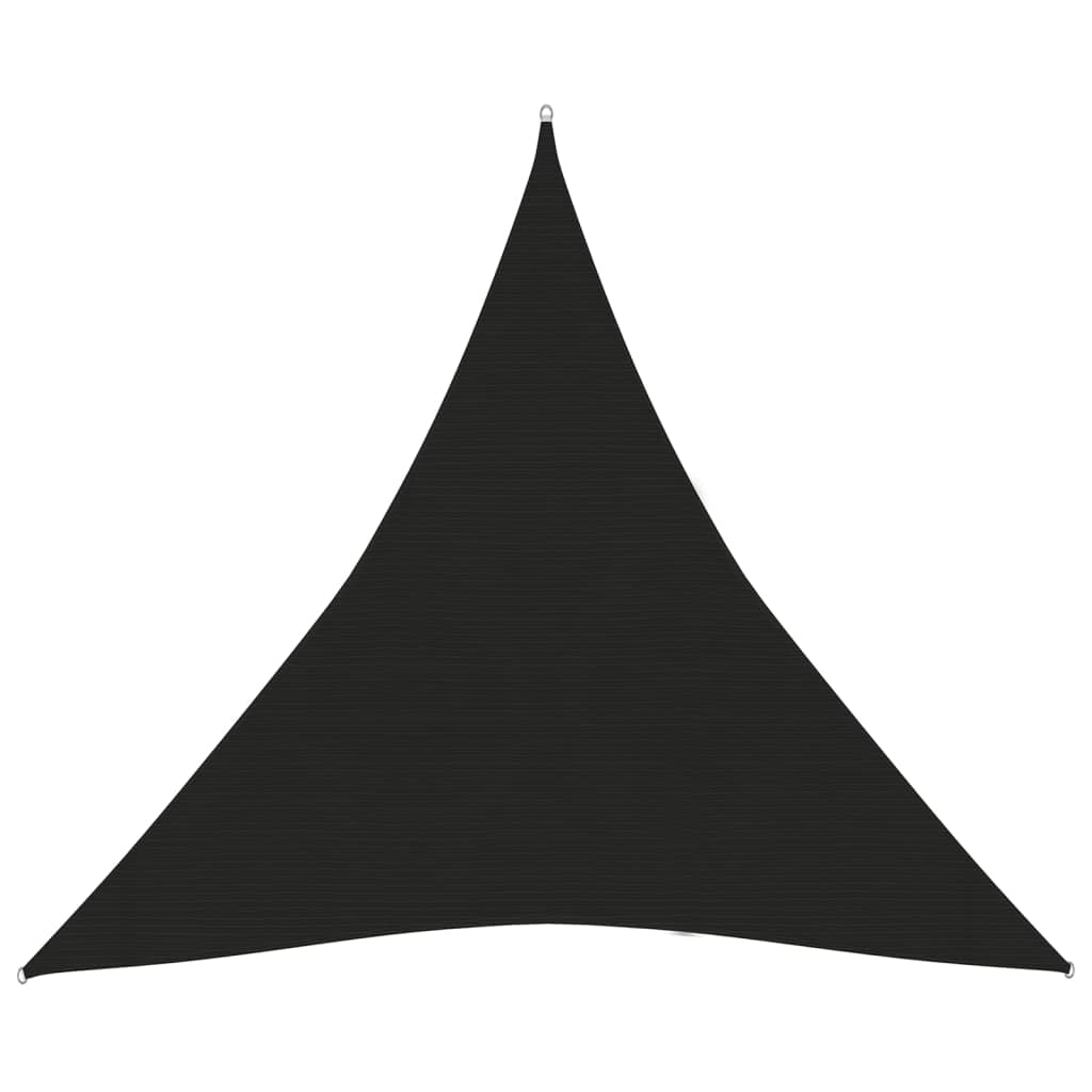 Sonnensegel 160 g/m² Schwarz 3,6x3,6x3,6 m HDPE