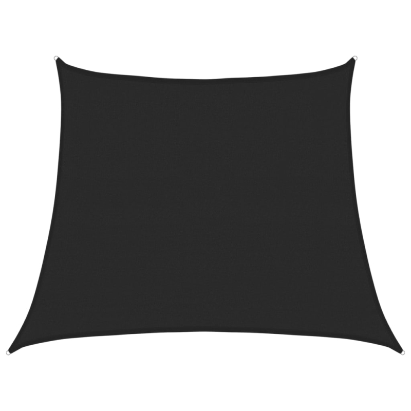 Sonnensegel 160 g/m² Schwarz 3/4x3 m HDPE