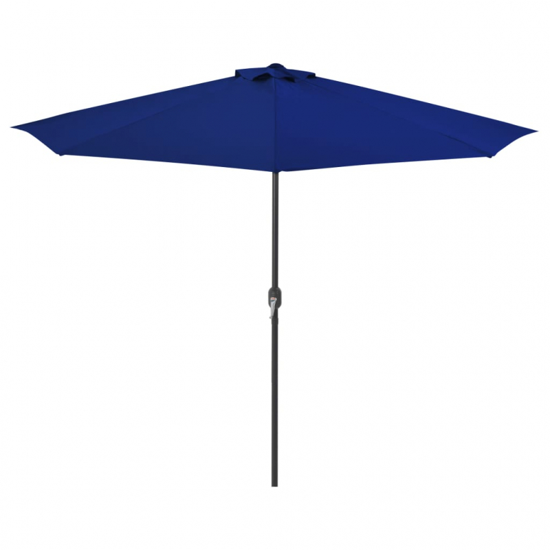 Balkon-Sonnenschirm Alu-Mast Blau 300x155x223cm Halbrund