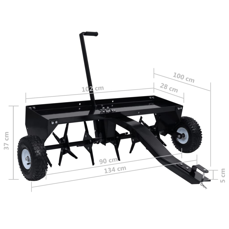 Rasenlüfter für Aufsitzmäher 102 cm