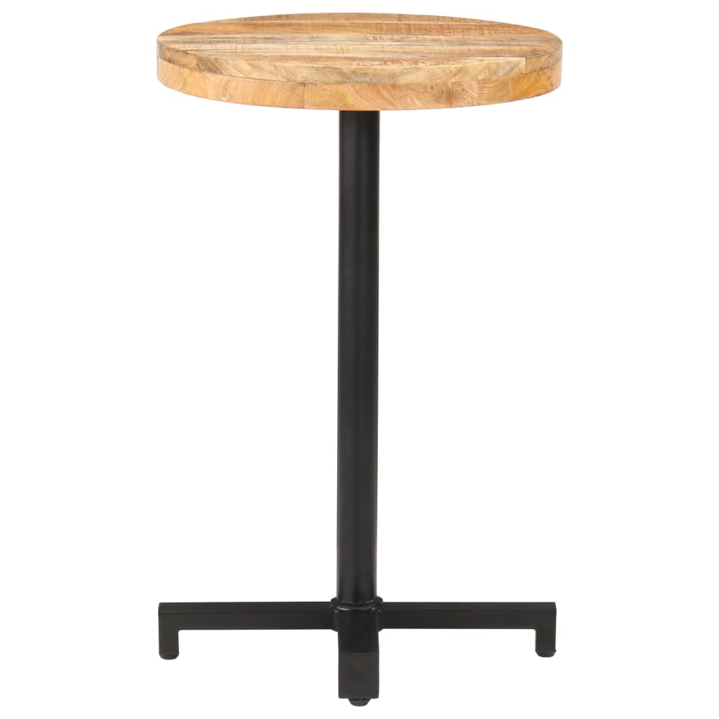 Bistrotisch Rund Ø50x75 cm Raues Mangoholz