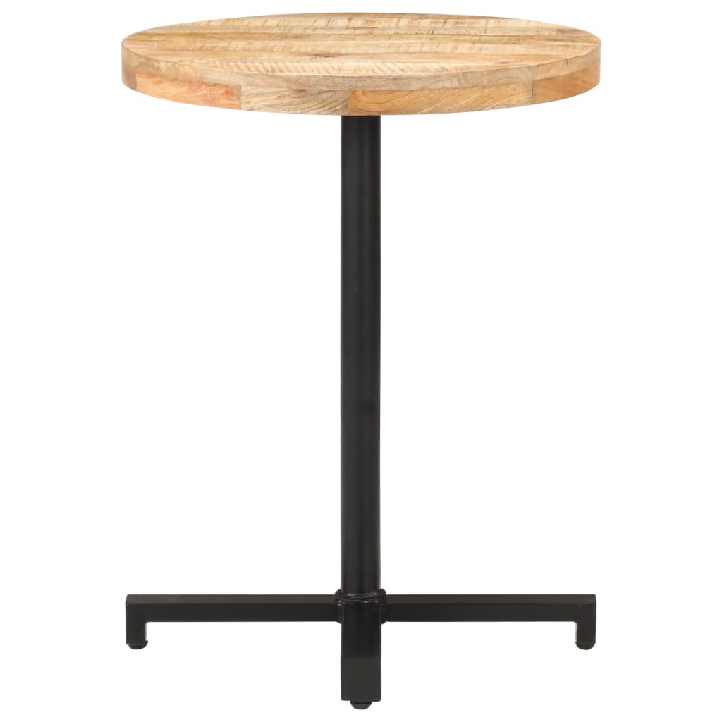 Bistrotisch Rund Ø60x75 cm Raues Mangoholz