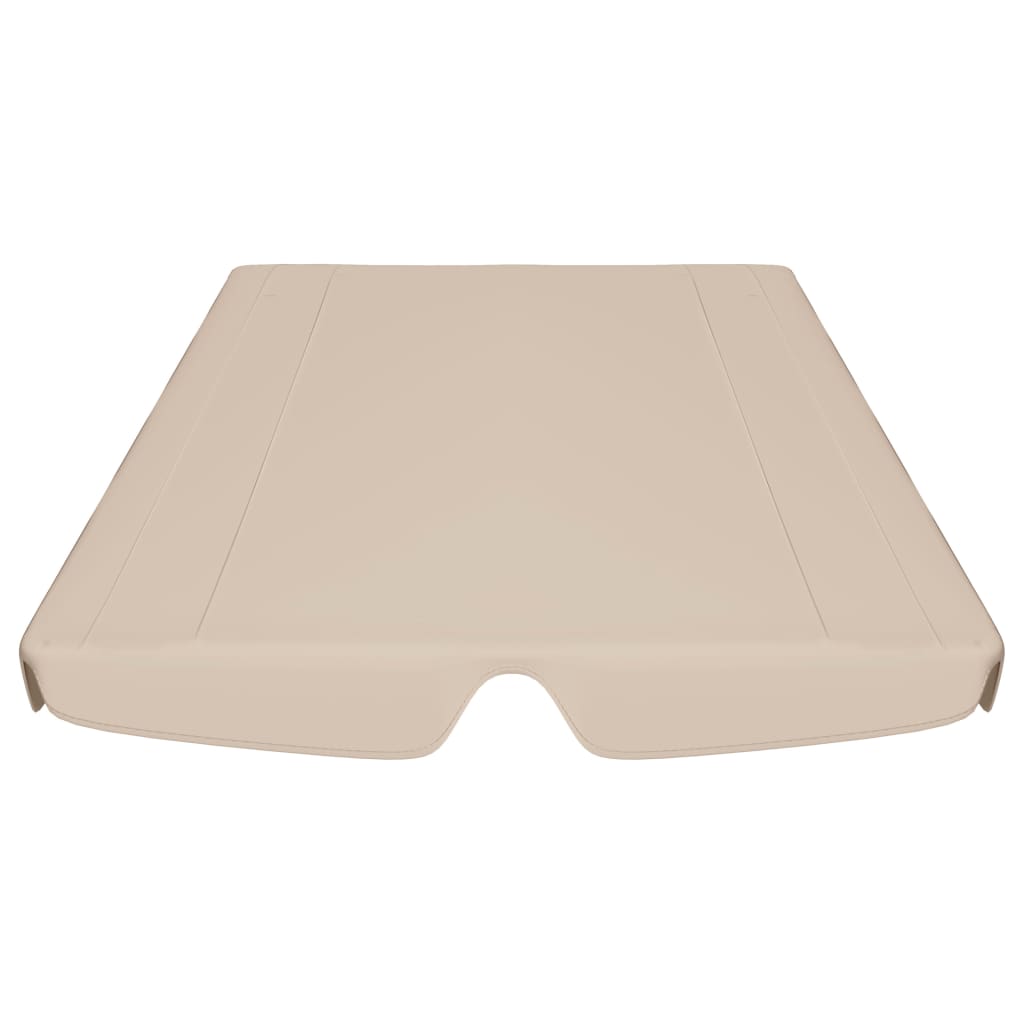 Ersatzdach für Hollywoodschaukel Beige 150/130x105/70 cm