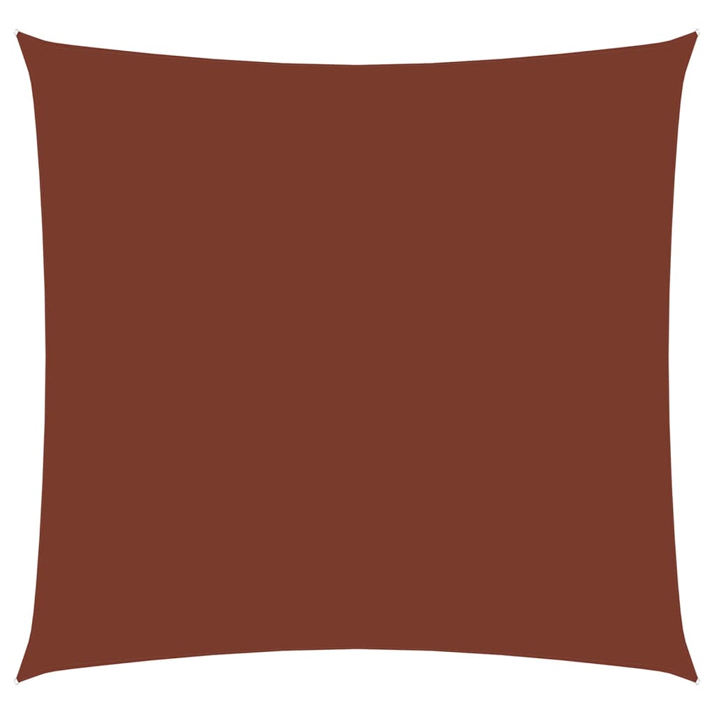 Sonnensegel Oxford-Gewebe Quadratisch 7x7 m Terrakotta-Rot
