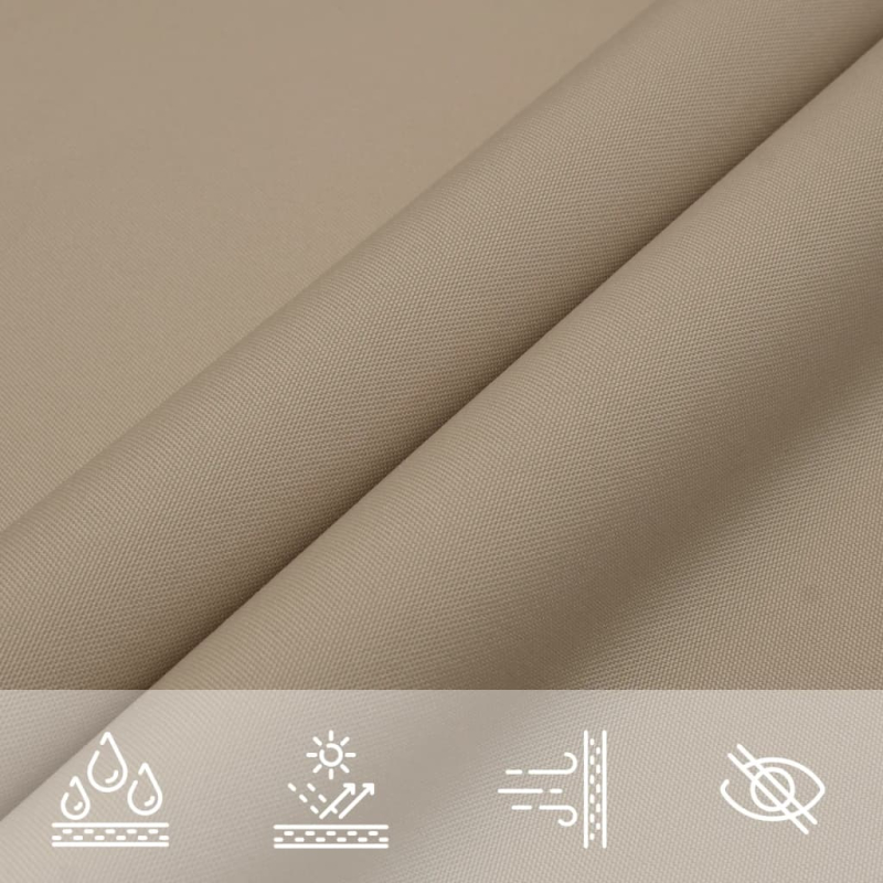 Sonnensegel Oxford-Gewebe Dreieckig 4x5x5 m Taupe