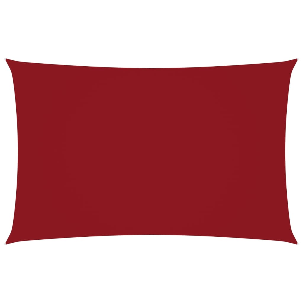 Sonnensegel Oxford-Gewebe Rechteckig 3x6 m Rot