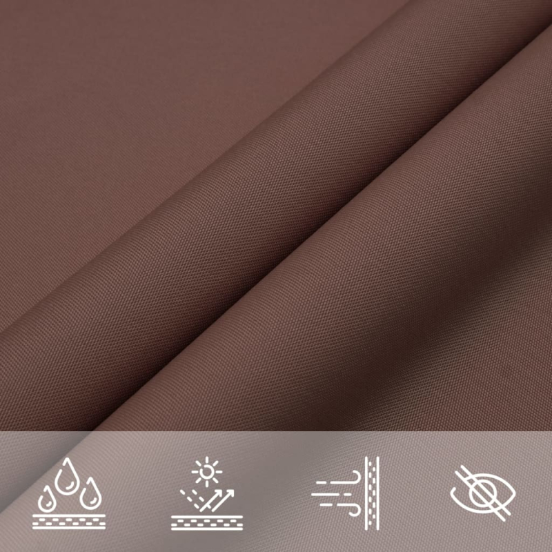 Sonnensegel Oxford-Gewebe Dreieckig 5x5x5 m Braun