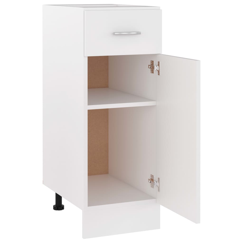 Schubunterschrank Lyon Weiß 30x46x81,5 cm Holzwerkstoff